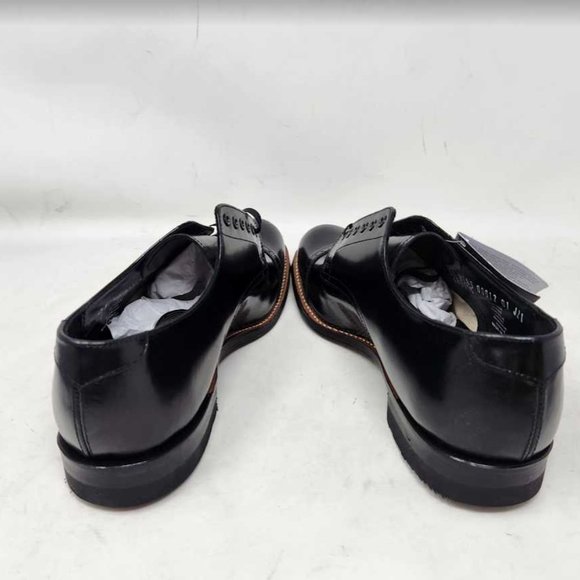 Men\'s 8.5 Wide EE Stacy Adams Madison cap toe oxford black dress shoes 8.5EE main image 9